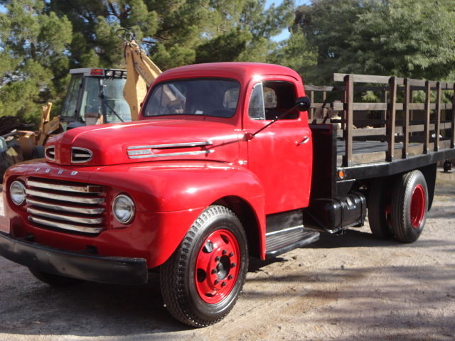 1948 Red Ford F-7 Stake body