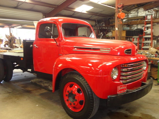 1948 Red Ford F-7 Stake body
