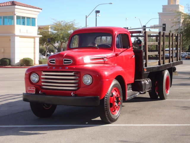 1948 Red Ford F-7 Stake body