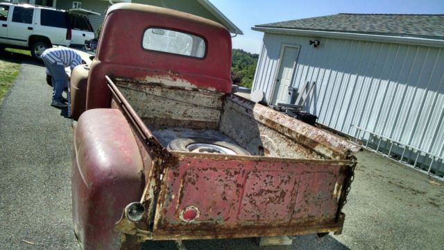 1948 Red Ford F-100 Cab & Chassis