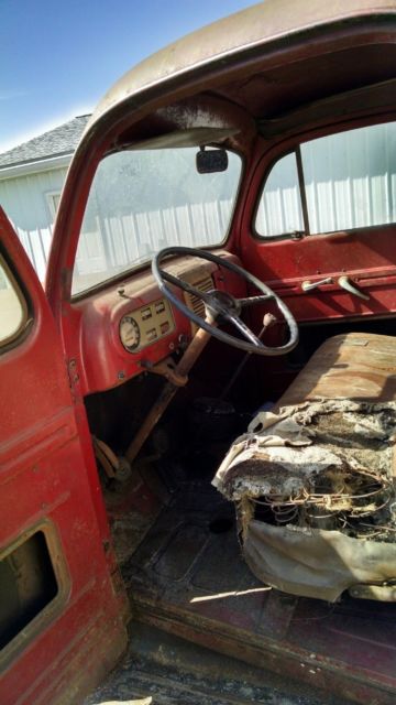 1948 Red Ford F-100 Cab & Chassis