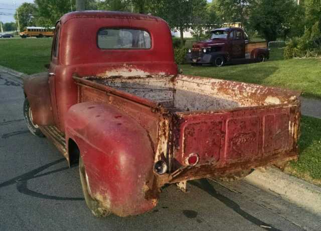 1948 Red Ford F-100 Cab & Chassis