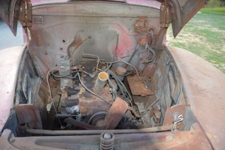 1948 Red Ford F-100 Cab & Chassis