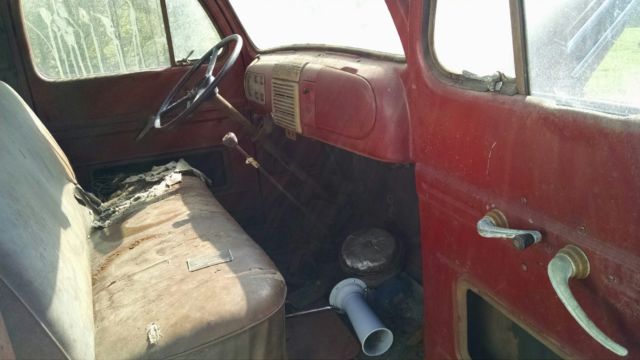 1948 Red Ford F-100 Cab & Chassis