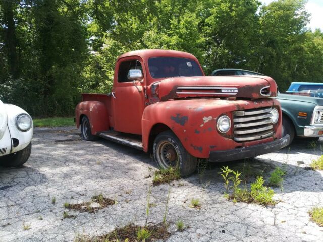 1948 Red Ford F-100 Standard Cab Pickup