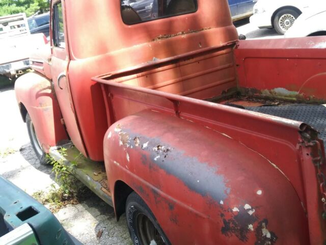 1948 Red Ford F-100 Standard Cab Pickup