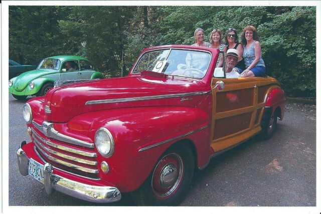 1948 Red Ford Sportsman Woody Convertible Convertible
