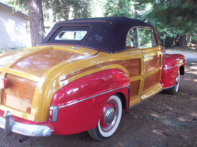 1948 Red Ford Sportsman Woody Convertible Convertible