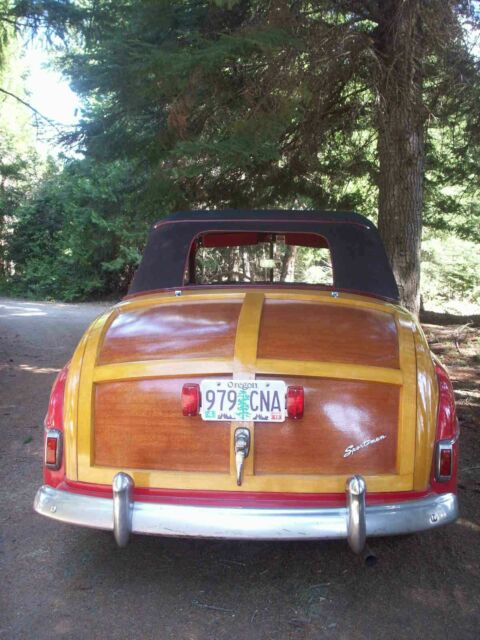 1948 Red Ford Sportsman Woody Convertible Convertible