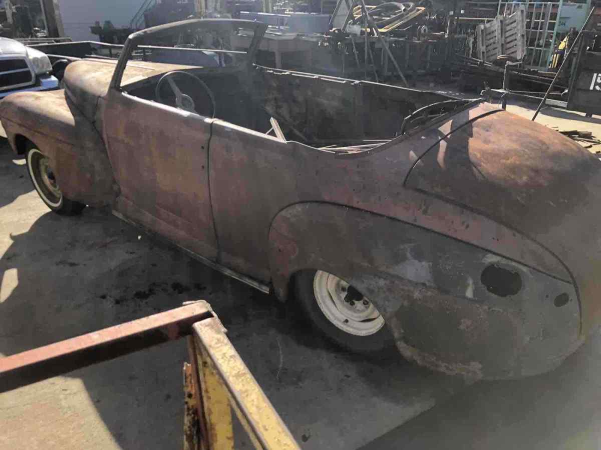 1948 Orange Ford standard Convertible