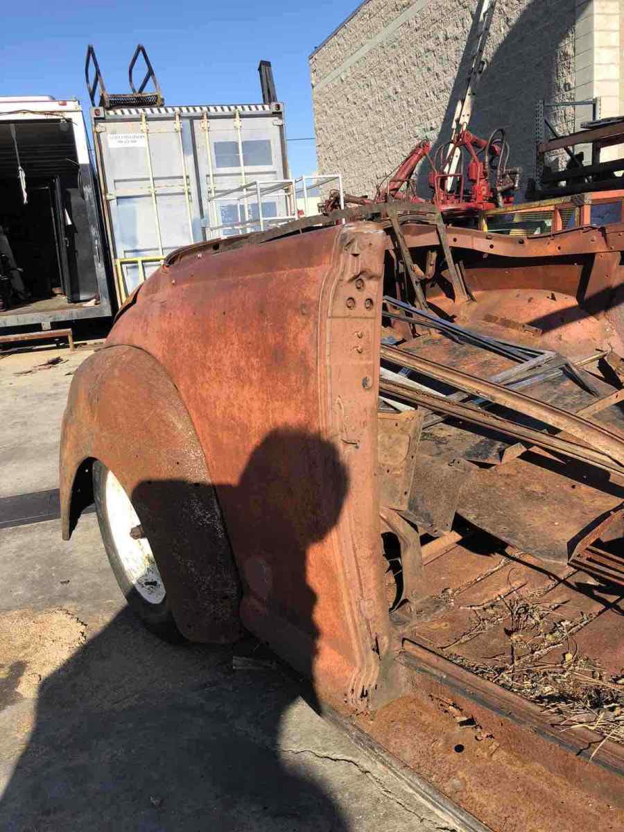 1948 Orange Ford standard Convertible