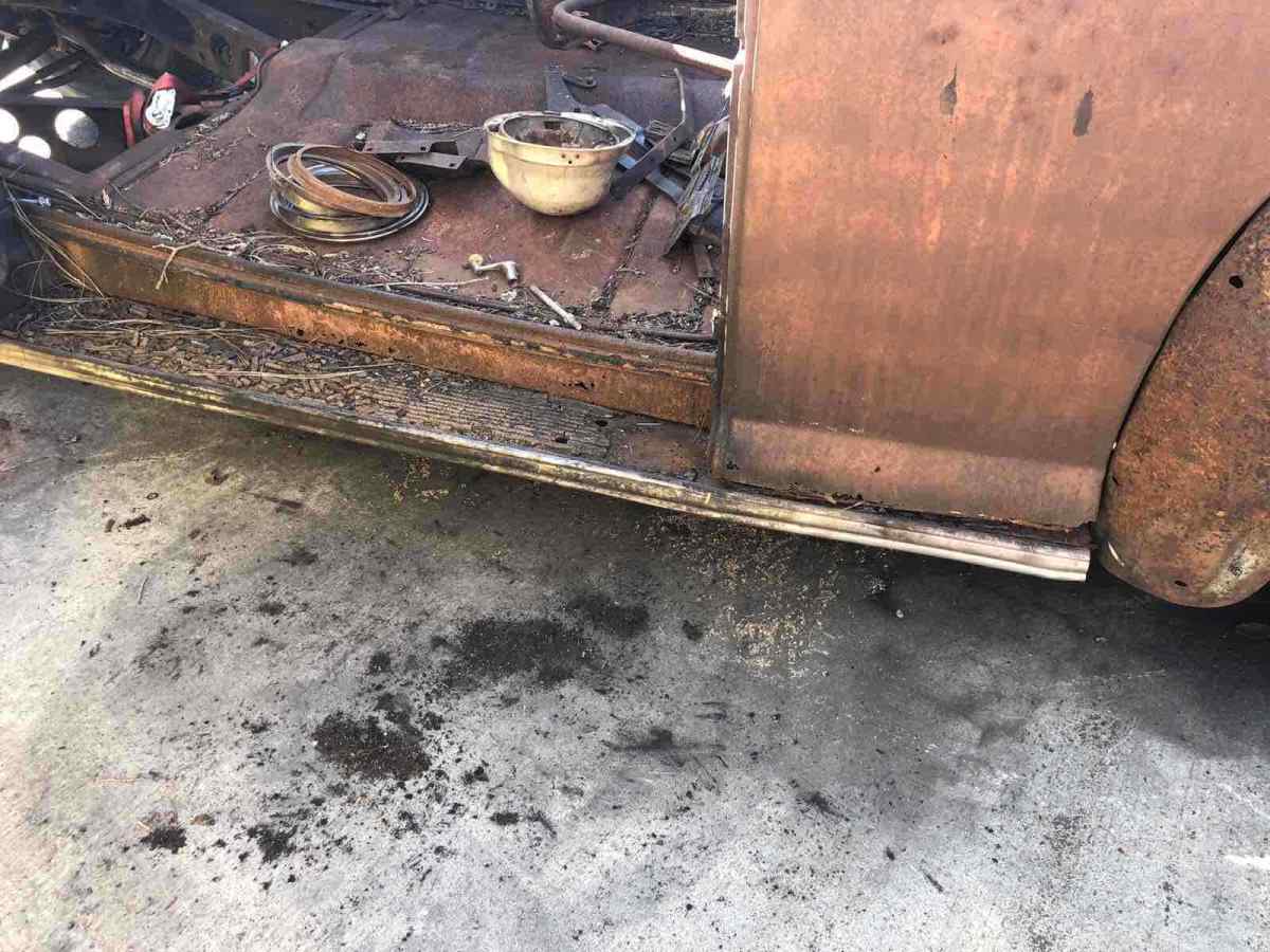 1948 Orange Ford standard Convertible