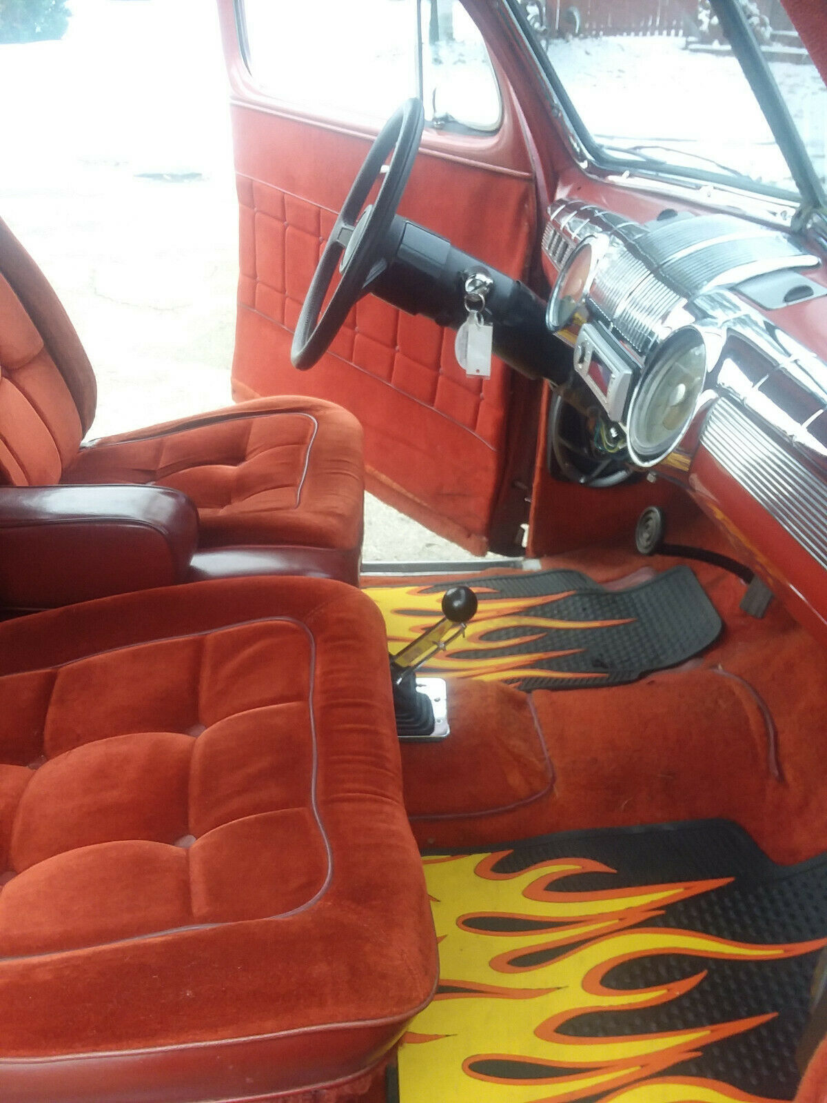 1948 Burgundy Ford tudor Sedan