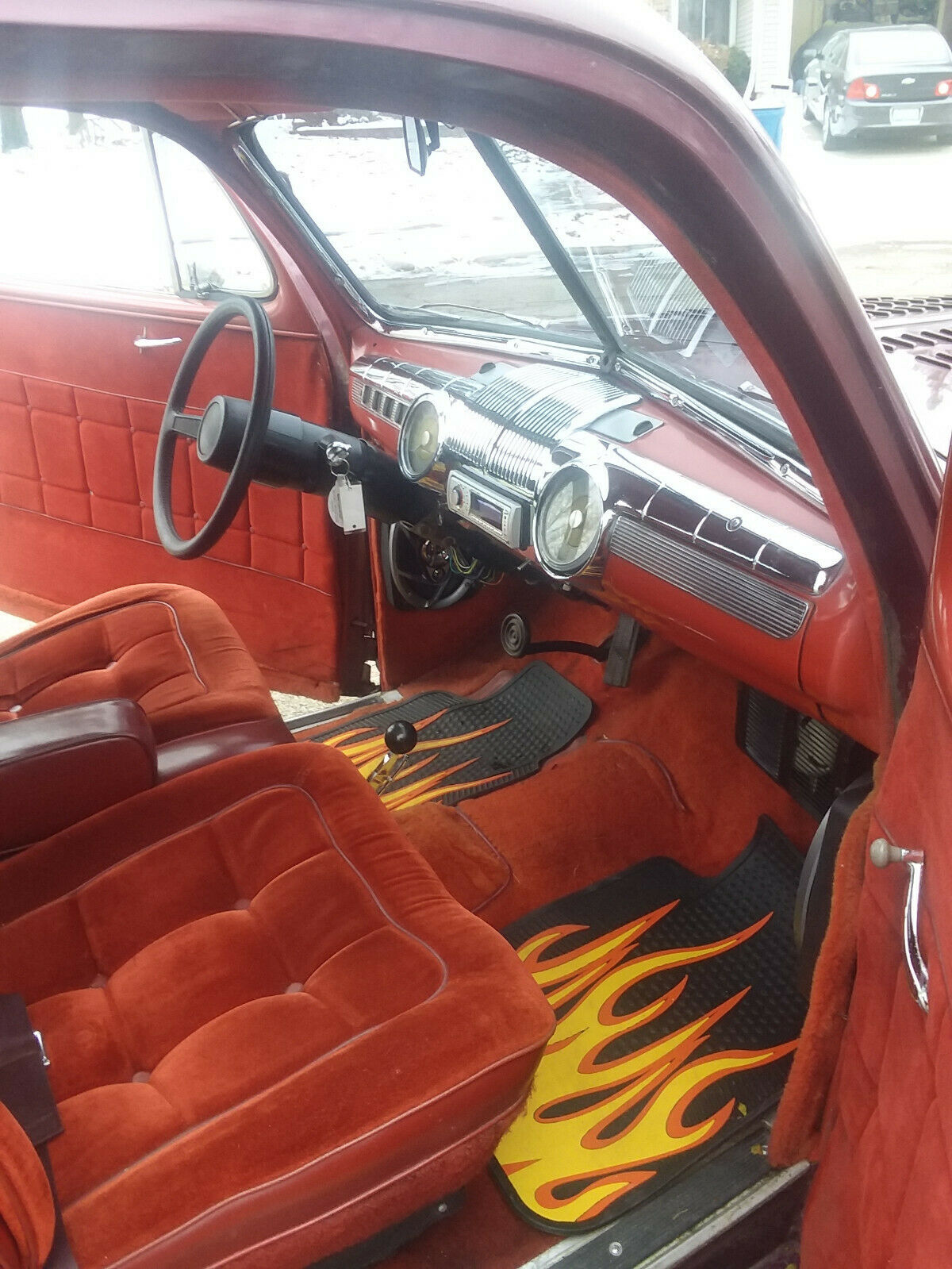 1948 Burgundy Ford tudor Sedan