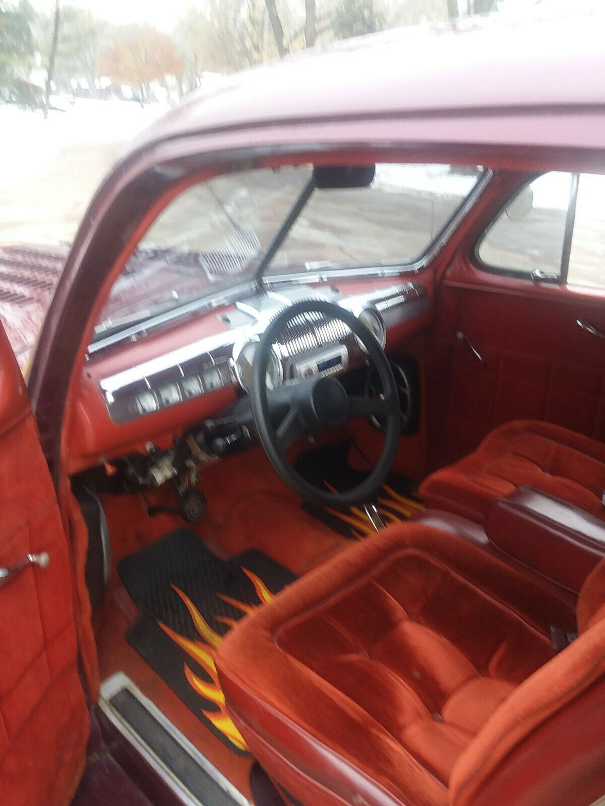 1948 Burgundy Ford tudor Sedan