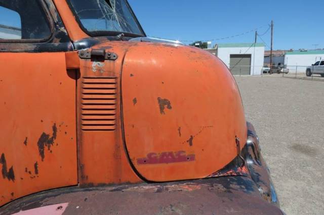 1948 Orange GMC TOPKICK Flatbed Truck