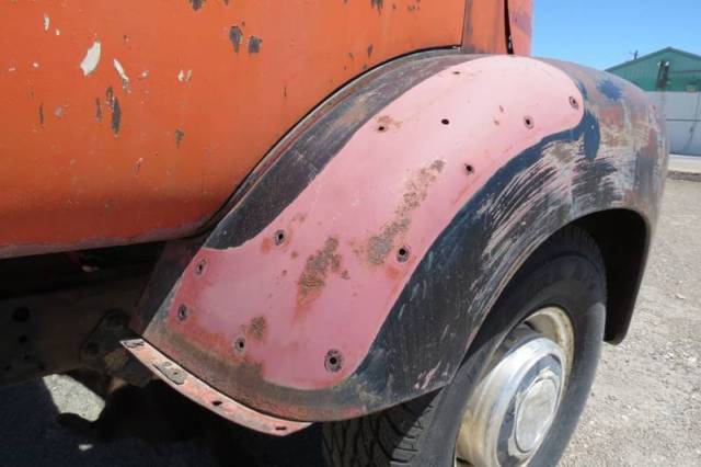 1948 Orange GMC TOPKICK Flatbed Truck