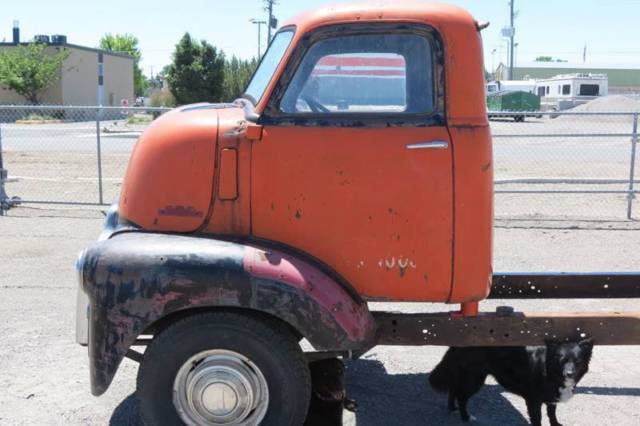 1948 Orange GMC TOPKICK Flatbed Truck