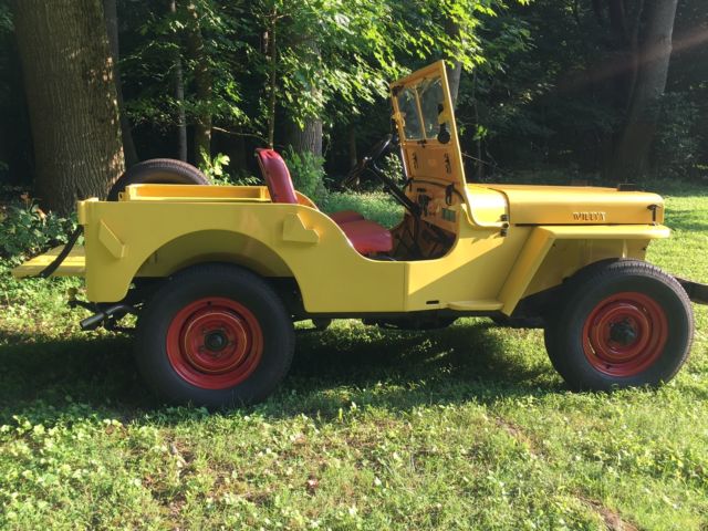 1948 Yellow Willys CJ2A