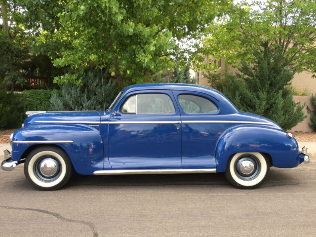 1948 blue Plymouth Special Deluxe Coupe Coupe