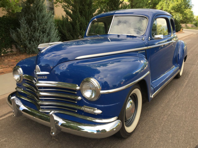 1948 blue Plymouth Special Deluxe Coupe Coupe