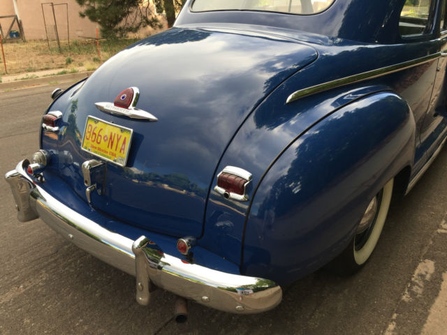 1948 blue Plymouth Special Deluxe Coupe Coupe