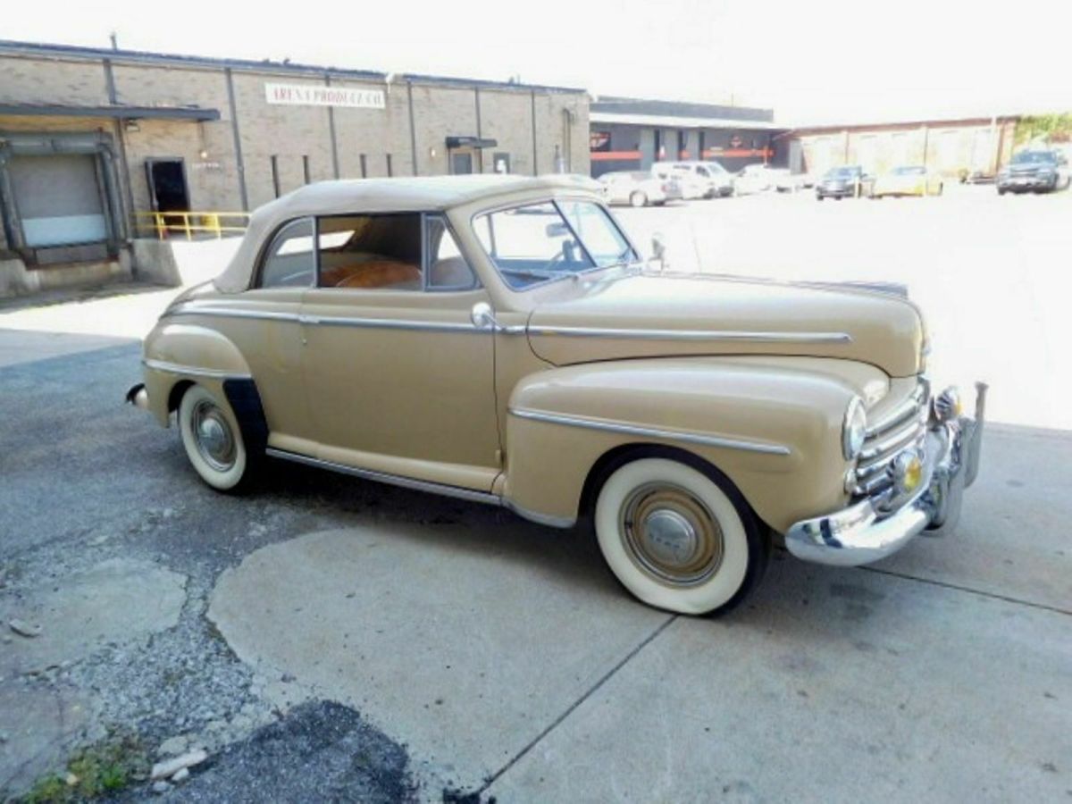 1948 Tan Ford SUPER DELUXE Convertible