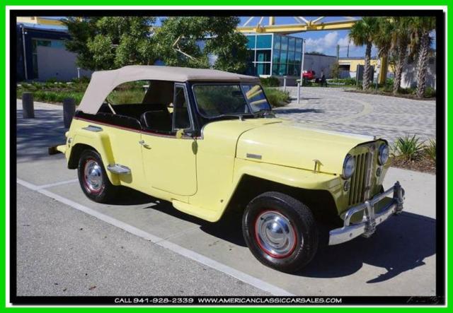 1948 Yellow Willys Jeepster