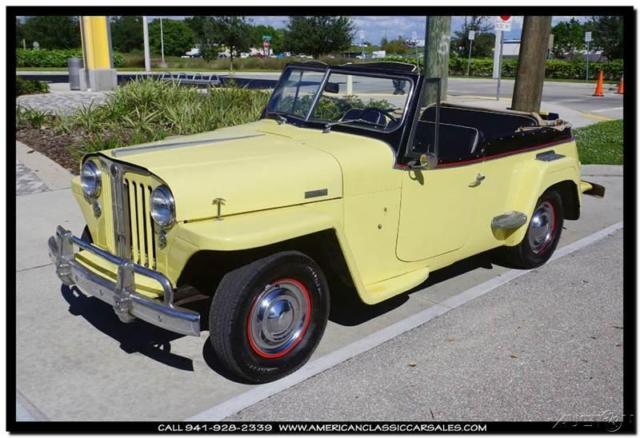 1948 Yellow Willys Jeepster