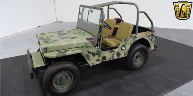 1948 Camouflague Willys CJ2A Convertible