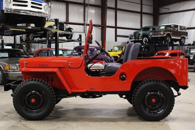 1948 Red Willys Jeep CJ-2A Jeep