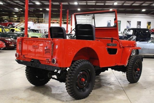 1948 Red Willys Jeep CJ-2A Jeep