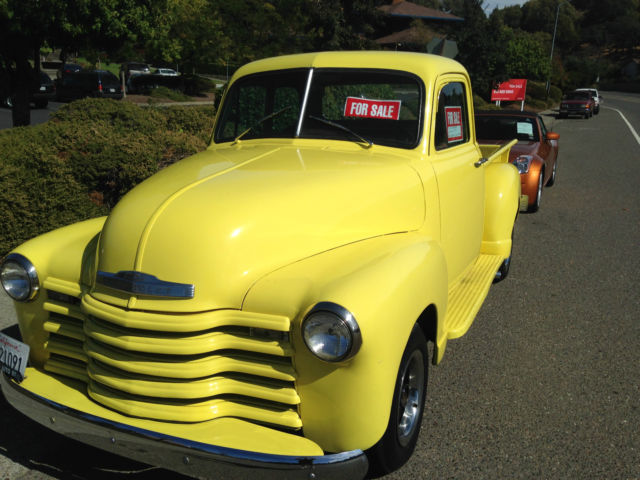 1953 Yellow Chevrolet Other Pickups Standard Cab Pickup