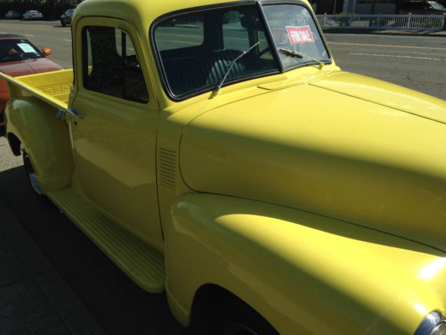 1953 Yellow Chevrolet Other Pickups Standard Cab Pickup