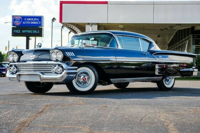 1958 Black Chevrolet Impala Sedan