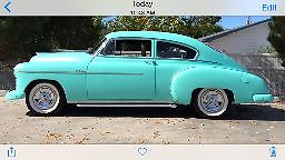 1949 black tuck and roll Chevrolet Other 2 dr sedan