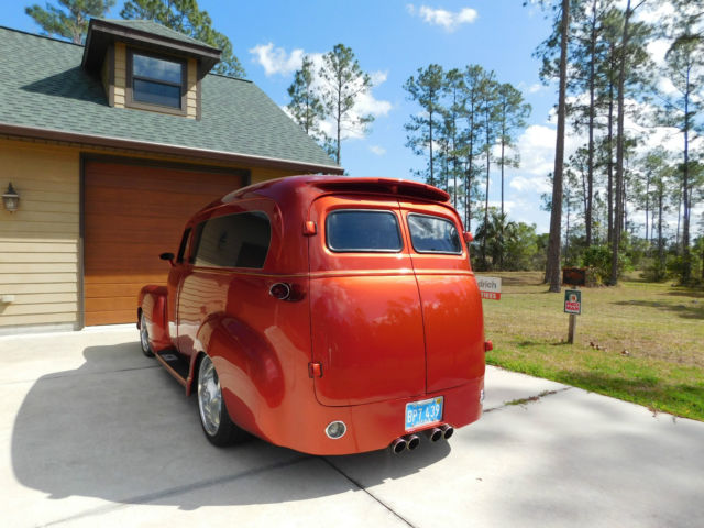 1949 Hugger Orange Chevrolet Panel Van
