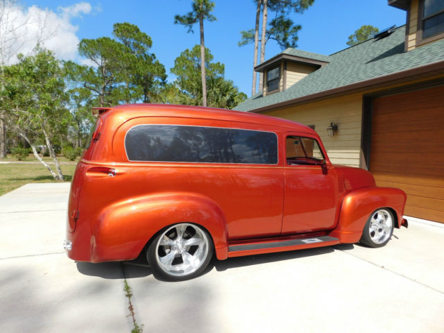 1949 Hugger Orange Chevrolet Panel Van