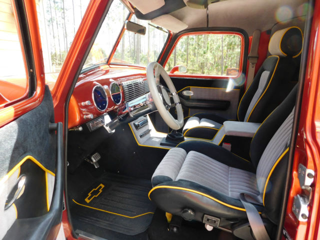 1949 Hugger Orange Chevrolet Panel Van