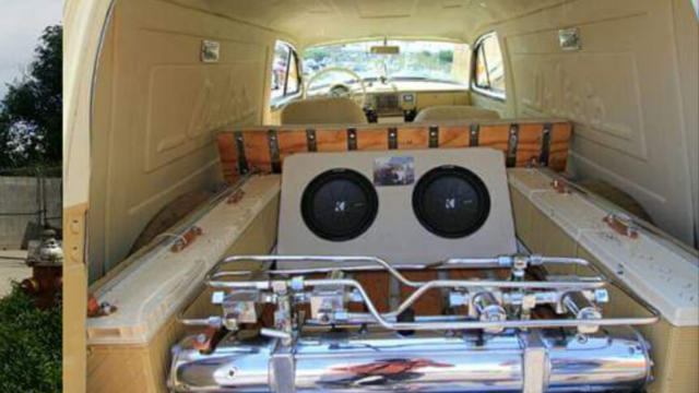 1949 Cream Chevrolet Chevy Sedan Delivery