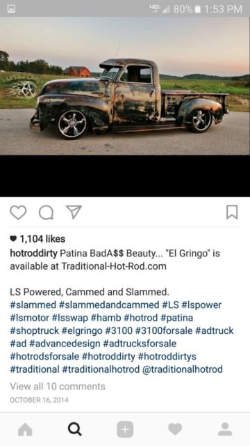 1949 Patina Chevrolet Other Pickups