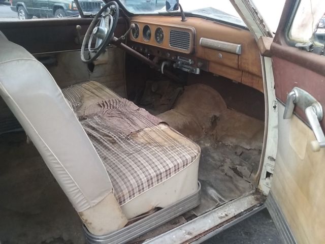 1949 White Studebaker Champion Coupe