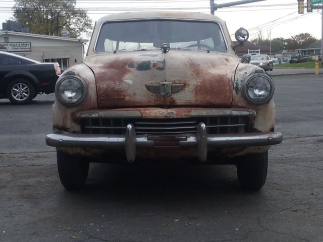 1949 White Studebaker Champion Coupe