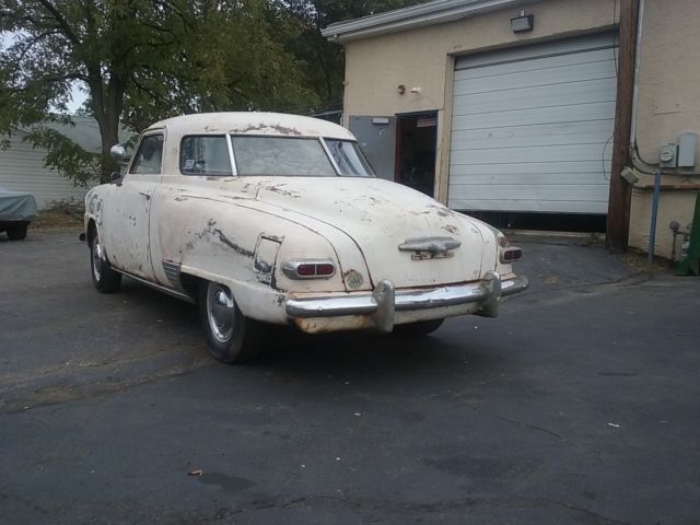 1949 White Studebaker Champion Coupe