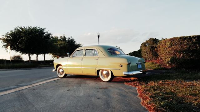 1949 Green Ford Deluxe Coupe