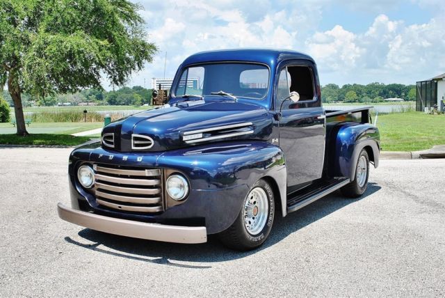 1949 Blue Ford F-1 Custom Pickup --