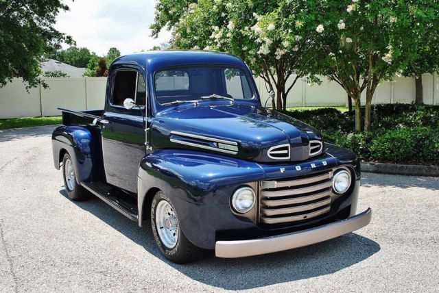 1949 Blue Ford F-1 Custom Pickup --