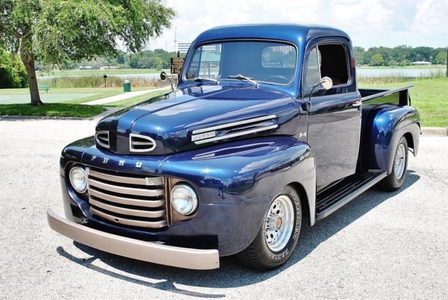 1949 Blue Ford F-1 Custom Pickup --