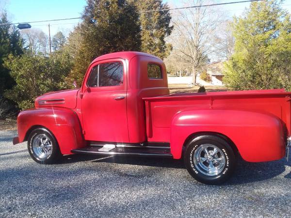 1949 Vermillion Red Ford F-100 Cab & Chassis