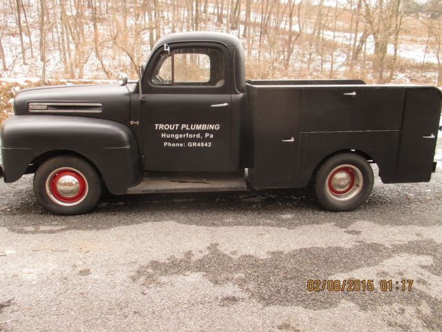 1949 Black Ford F-100 Utility Truck
